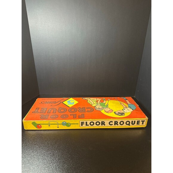 1938 Milton Bradley Floor Croquet 5 Games Vintage Wood Toy Set No.4119 - Picture 8 of 10